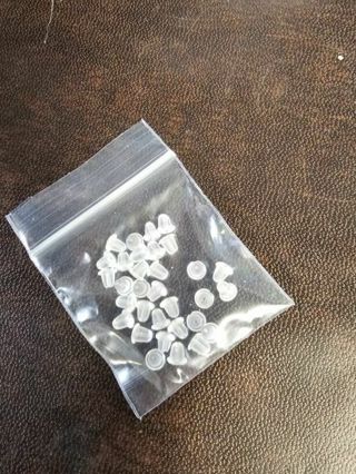 30 rubber earring back stoppers