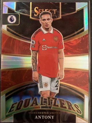 Antony 2022-23 Panini Select Premier League Equalizers Manchester United Silver Prizm  #4