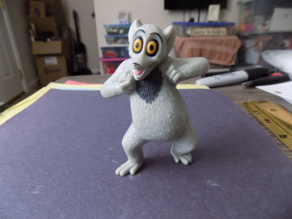 King Julian from Madagascar 1018 3 1/2 inch gray character big yellow eyes