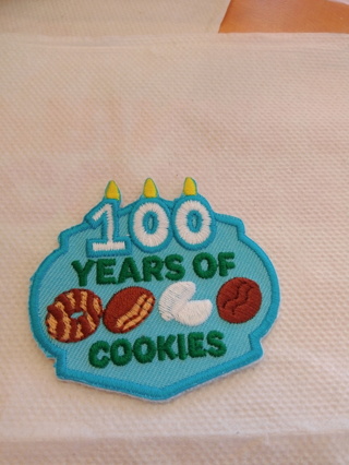 100 Year Birthday Cake Iron-on Patch