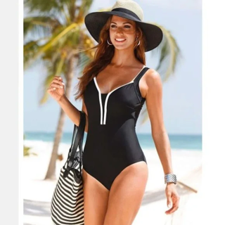 One Piece Swimsuit Women Bathing Suit Black 3XL FREE SHIPPING