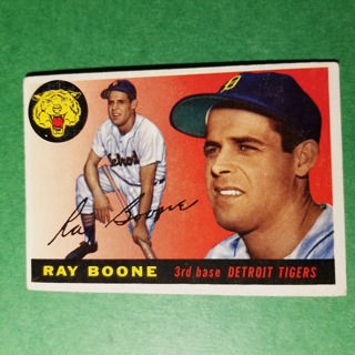 1955 - TOPPS BASEBALL CARD NO. 65 - RAY BOONE - TIGERS