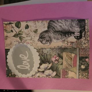 CAT IN WINDOW-CARD