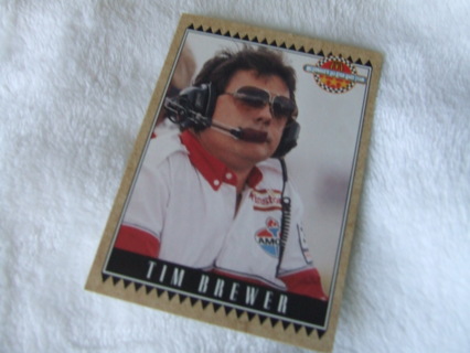 1992 Tim Brewer NASCAR McDonald's Maxx Racing Card #10