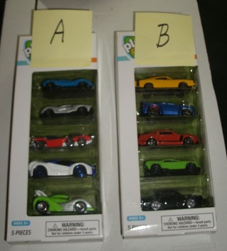  play-right die-cast 5 car sets pick one set