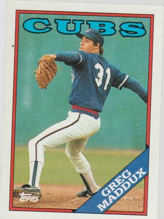 Greg Maddux 1988 Topps #361 Chicago Cubs MLB Baseball Card