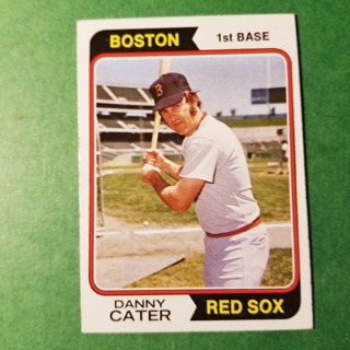 1974 - TOPPS BASEBALL CARD NO. 543 -  DANNY CATER - RED SOX - NRMT+