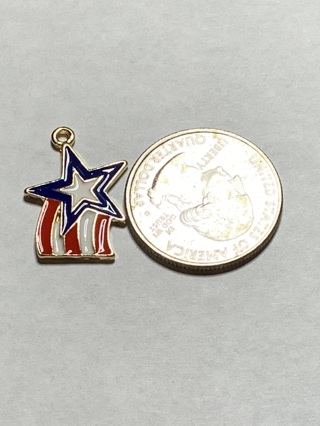4th OF JULY CHARM~#5~1 CHARM ONLY~FREE SHIPPING!