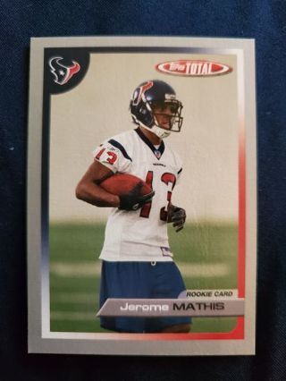 2005 Topps Total Silver Rookie Jerome Mathis