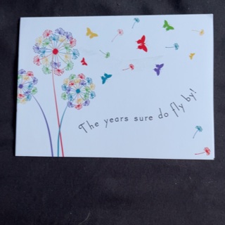  Years Fly By Note Card 