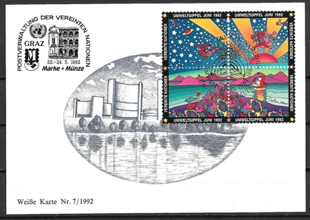 1992 UN Vienna Sc132a Earth Summit maxi card
