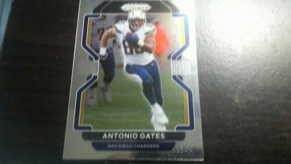 2021 PANINI PRIZM ANTONIO GATES SAN DIEGO CHARGERS FOOTBALL CARD# 175