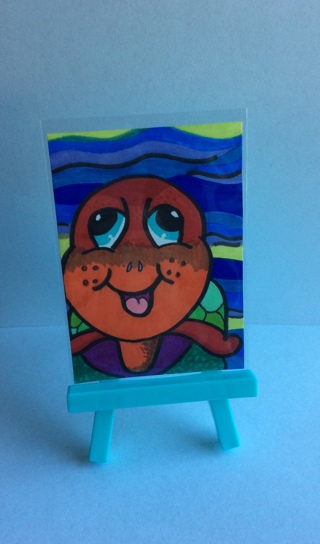 Surfs Up Dude original drawing aceo Limited sale