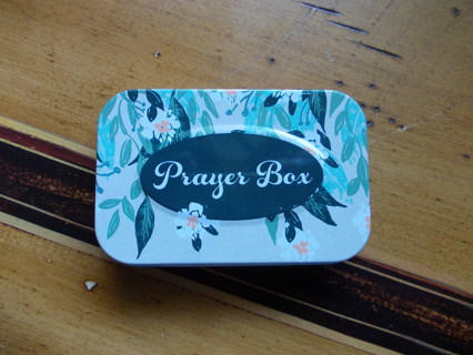 Prayer Box Tin with Paper Pad and Mechanical Pencil NEW