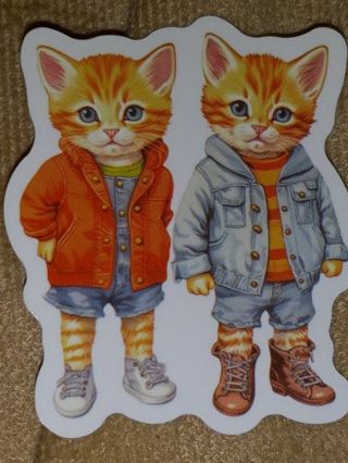 Cat Cute one new vinyl sticker no refunds regular mail only Very nice these are all nice