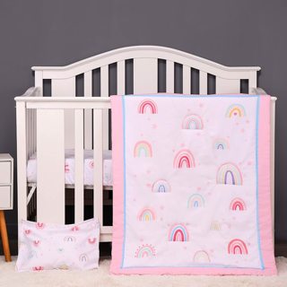 Rainbow Crib Bedding 3 Piece Set