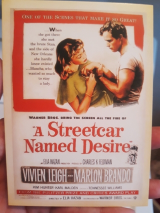A Streetcar Named Desire, classic movie poster Postcard