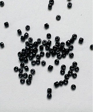 Gunmetal Blue 2mm Seed Beads