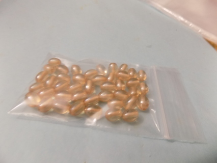 Baggie irredescent oval beads for jewelry/crafts