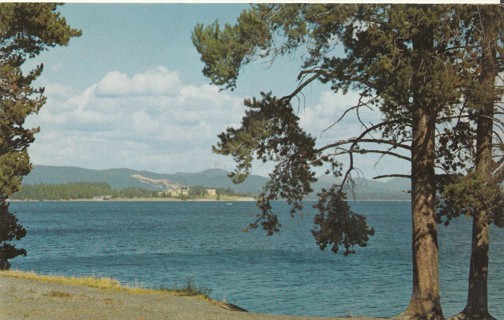 Vintage Unused Postcard: w: Yellowstone Lake