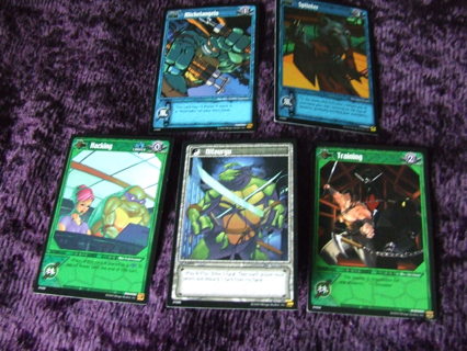 2004 Teenage Mutant Ninja Turtles Konami Trading Game Card lot of 5