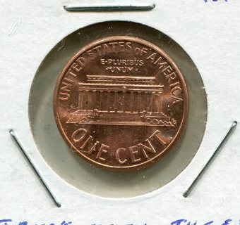 1998 P Lincoln Cent Error-Struck Thru Thread-B.U.