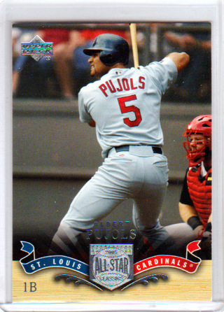 Albert Pujols, 2005 Upper Deck All-Star Card #1, St. Louis Cardinals, (L4