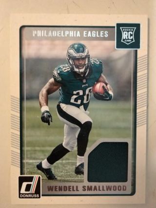 2016 Wendell Smallwood rc jersey card