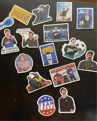 Ted Lasso Sticker Lot!! Free Shipping!!
