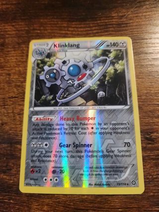 Pokemon Klinklang holo reverse rare 73/114