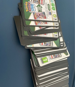 Pokémon code cards x5