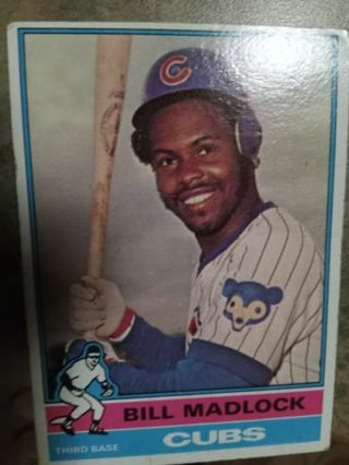 1976 TOPPS BILL MADLOCK CHICAGO CUBS BASEBALL CARD# 640