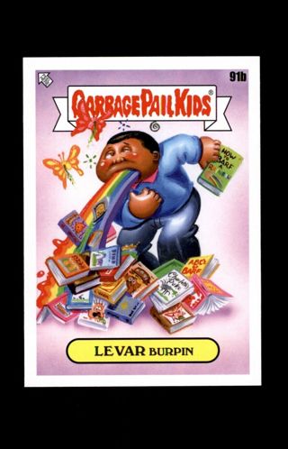 2022 Topps Garbage Pail Kids Bookworms Levar Burpin GPK #91B