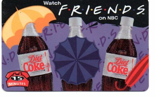 Friends Diet Coke Unused Phone Card