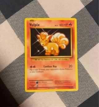 Vulpix Pokemon Card 