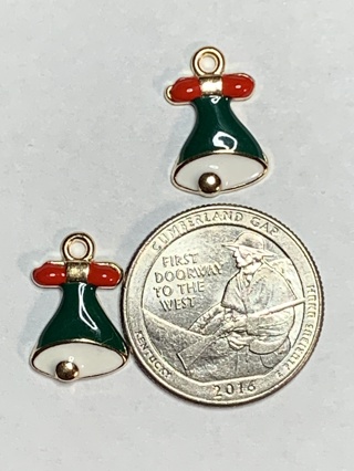 CHRISTMAS CHARMS~#62~SET OF 2 CHARMS~FREE SHIPPING!