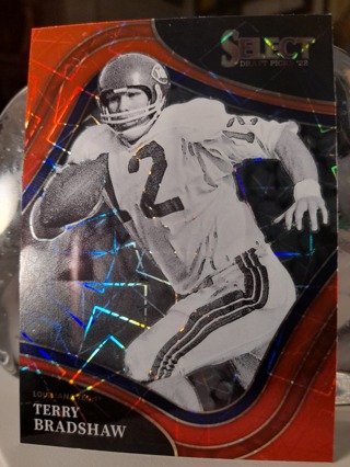 2022 Terry Bradshaw Red Laser Prizm #149 Steelers