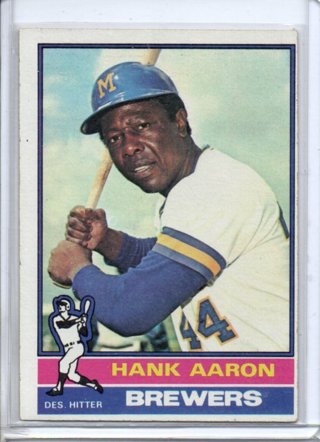1976 Topps Hank Aaron #550