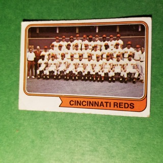 1974 - TOPPS BASEBALL CARD NO. 459 - CINCINNATI TEAM - REDS - EXMT/NRMT 