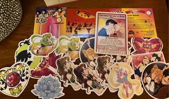 Unwanted sailormoon stickers&cards