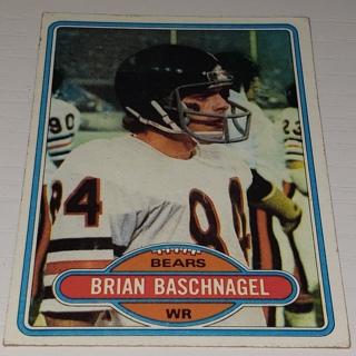 ♨️♨️ 1980 Topps Brian Baschnagel Football card # 21 Chicago Bears ♨️♨️ 