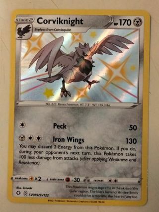 Corviknight sv089/sv122 rare holo nm pokemon