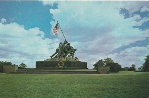 Vintage Unused Postcard: y: US Marine Corps War Memorial, Arlington, VA