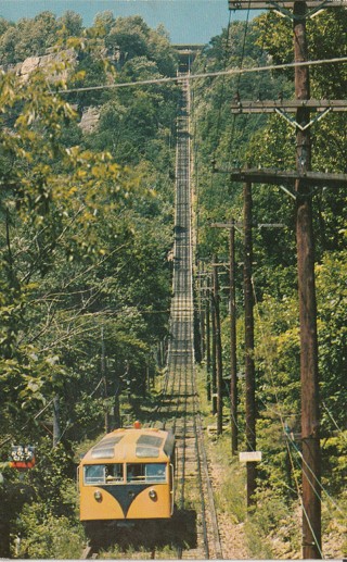 Vintage Used Postcard: B: 1956 incline Lookout Mountain, Chattanooga, TN