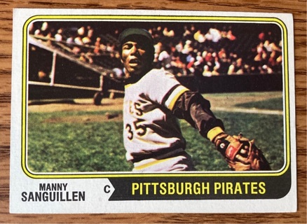 1974 Topps Manny Sanguillen baseball card 