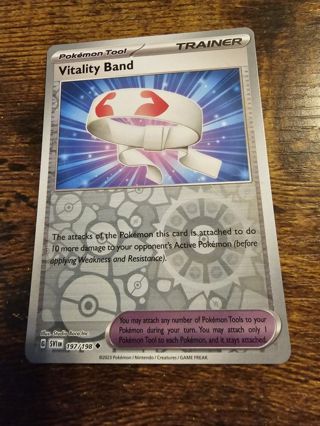 Pokemon Vitility Band Reverse holo 197/198