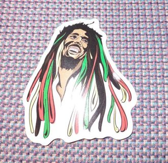 New Bob Marley laptop computer sticker for Xbox One or PlayStation water bottle tool box