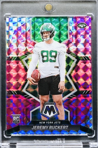 Jeremy Ruckert RC - 2022 Panini Mosaic Mosaic Camo Pink #360 - New York Jets [AA137]