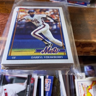 (25) random 1991 topps baseball cards 