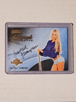 2014 Benchwarmers Tra'Shell Thompson Hockey Autograph 